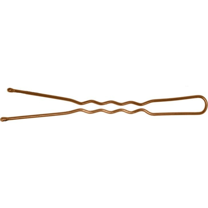 Шпильки 60 мм волна, коричневые (200 гр.) DEWAL SLT60V-3/200